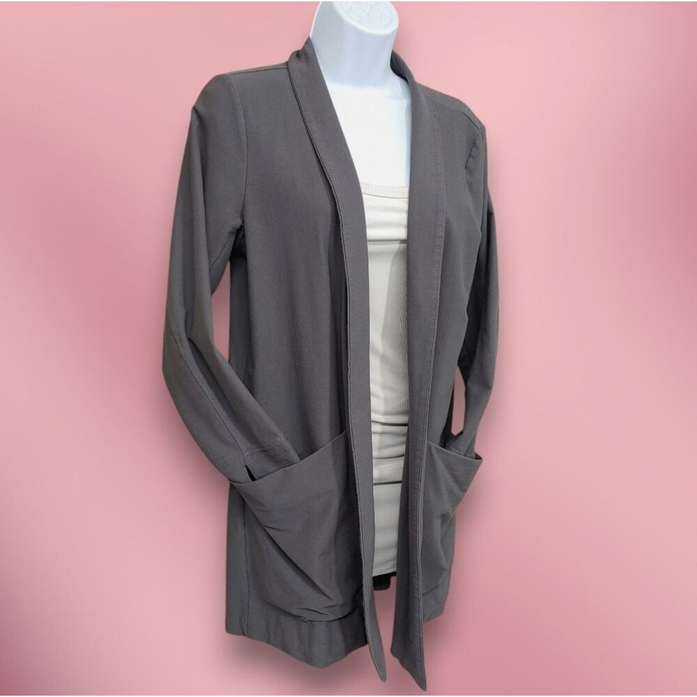 Eileen Fisher Tunic Length Open Cardigan Sweater